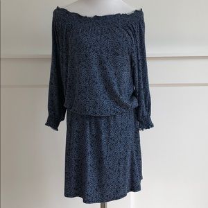 Joie Off the Shoulder Patterned Dress